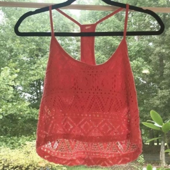 Summer Tank Top Hot Pink Crop Tank Top - Picture 1 of 2